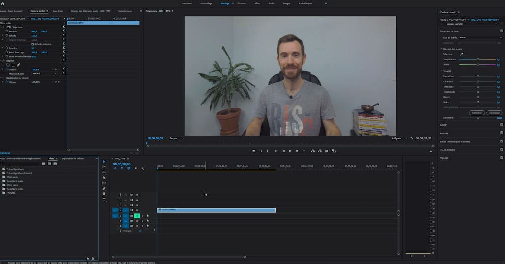 Sequence scintillement video adobe