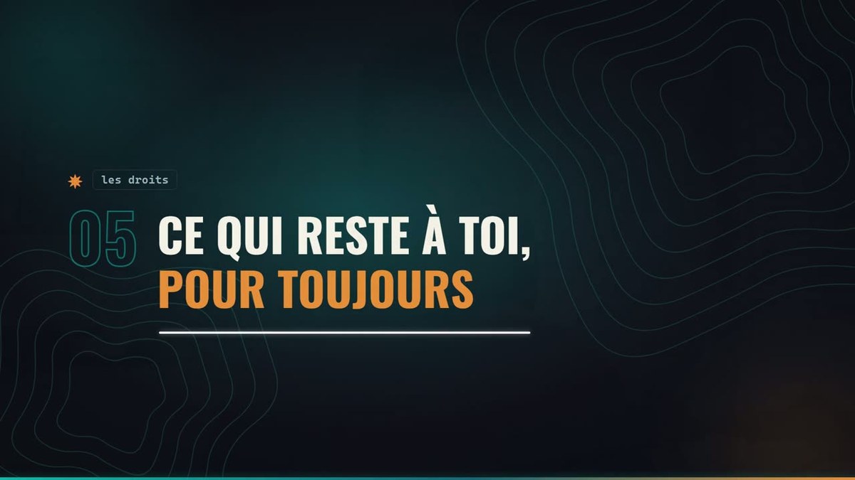 Ce qui reste à toi, pour toujours