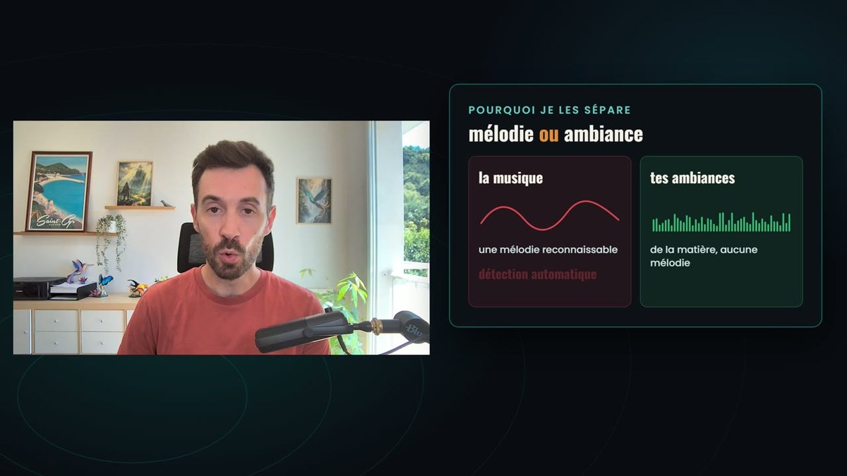 La différence entre une musique et une ambiance face à la détection automatique